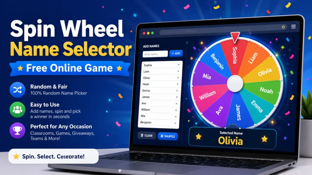 Spin Wheel Name Selector Free Online Game