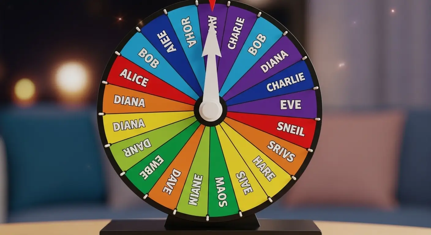 Free Name Selector Wheel for Groups and Games