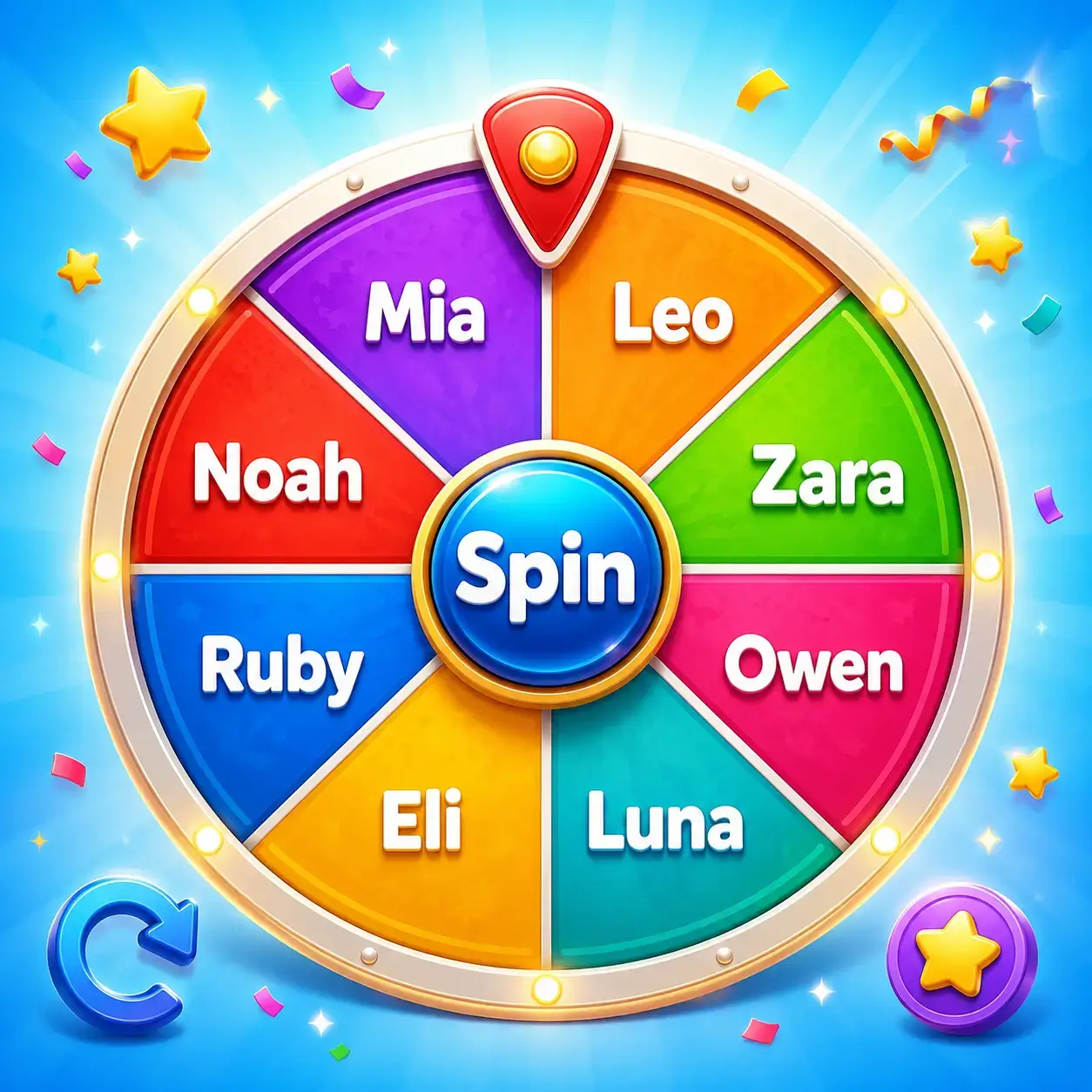 Spin the wheel of names