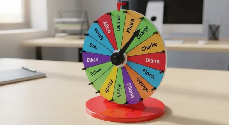 Wheel Spinner Tool for Random Name Selection