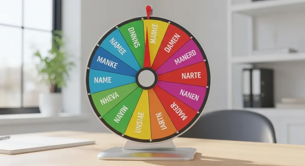 Wheel Spinner Tool for Random Name Selection