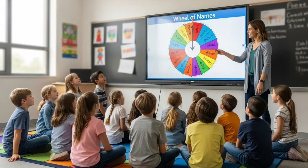 Wheel of Names Tool for Classroom Activities