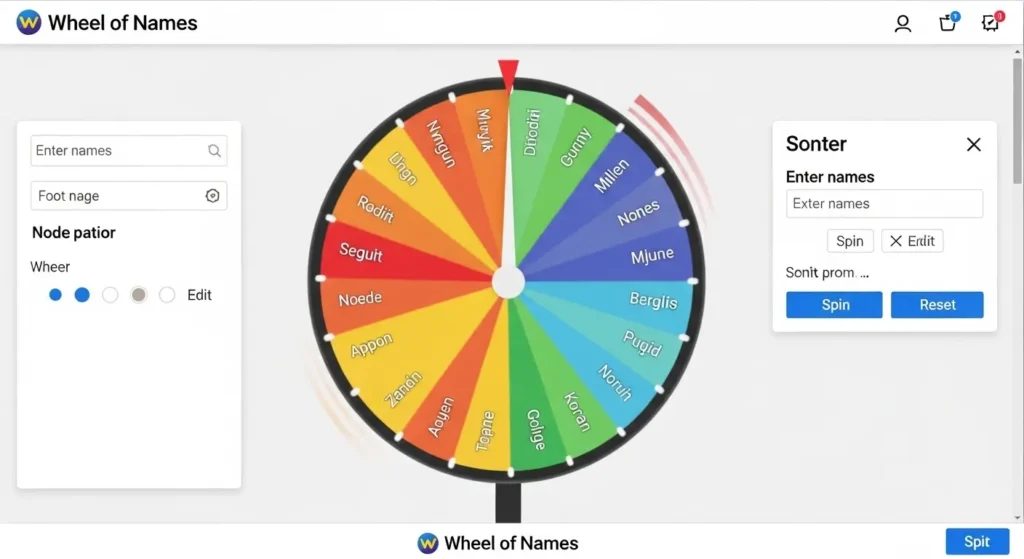 Wheel of Names Random Picker Online Tool