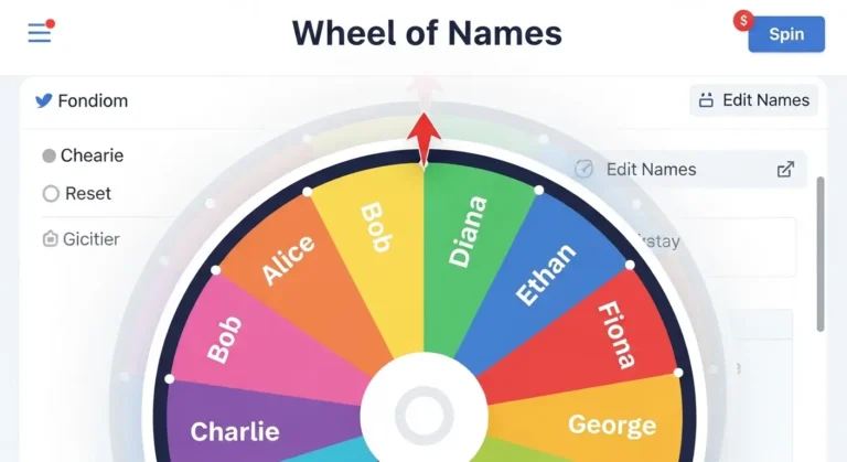 Wheel of Names Random Picker Online Tool